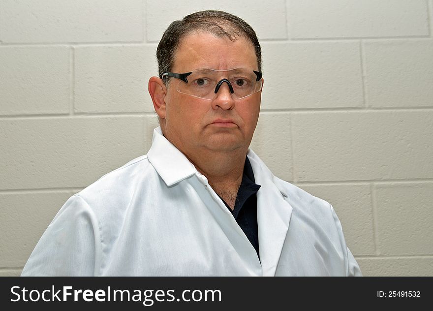 Forensic Investigator working on a case in the lab