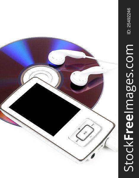 MP3 Player with DVD and headphone