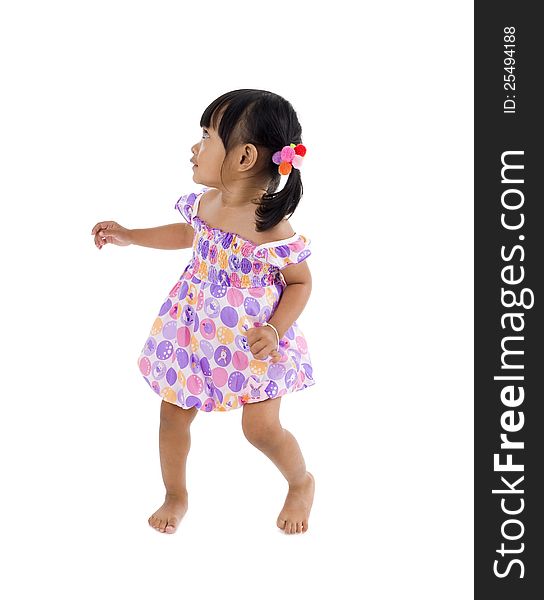 Lilttle Girl With Defensive Posture