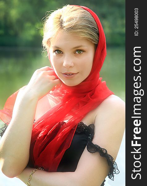 Portrait of a Russian girl. Portrait of a Russian girl