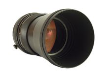 Old Telephoto Lens Royalty Free Stock Photography
