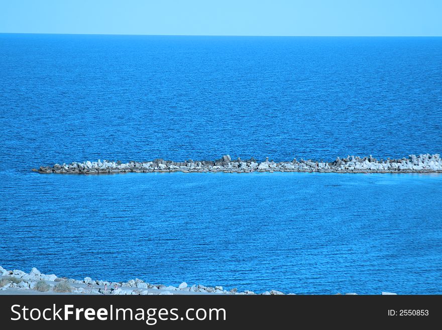 A beautiful view over the ocean