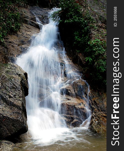 Beautiful waterfall photo #location at malaysia
