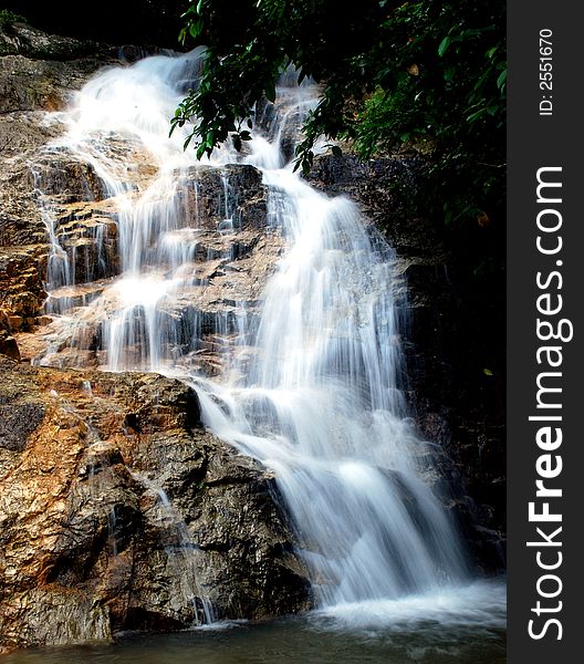 Beautiful waterfall photo # location at malaysia