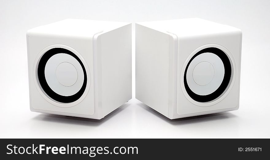 Two White Speaker