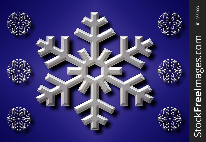 Different snowflake graphic elements with drop shadows. Different snowflake graphic elements with drop shadows