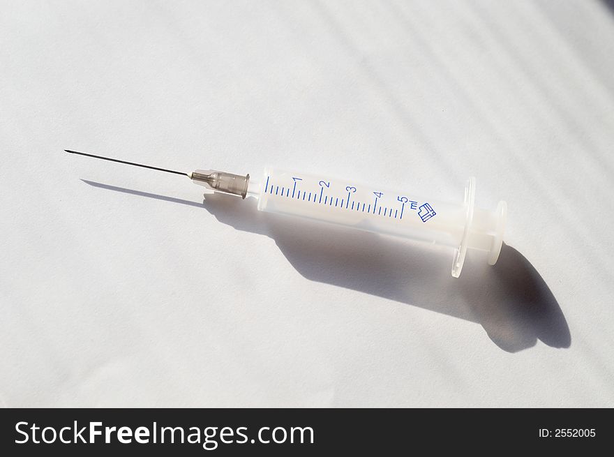 An image with syringe for injections. An image with syringe for injections