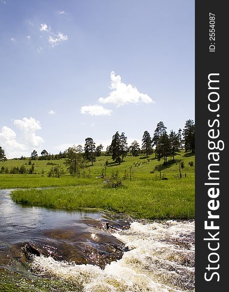 Katusnica river rapids on Zlatibor Mountain