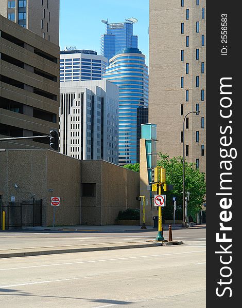 A Peek at buildings in downtown metro Minneapolis. A Peek at buildings in downtown metro Minneapolis