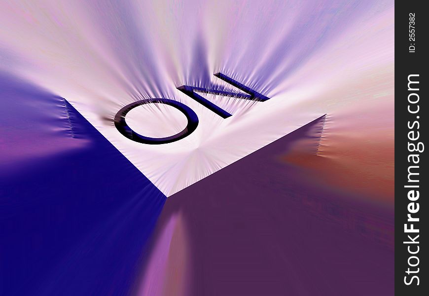 An conceptual image of a on button.