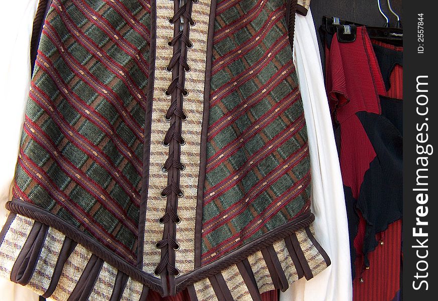 Image of a dress hem worn  in the Renaissance time period. Atlanta, Georgia. Image of a dress hem worn  in the Renaissance time period. Atlanta, Georgia
