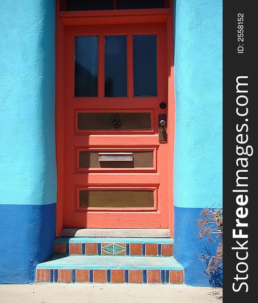 A colorful door from Arizona. A colorful door from Arizona