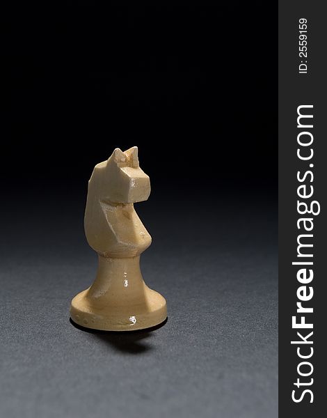 Chess king wood piece isolated. Chess king wood piece isolated