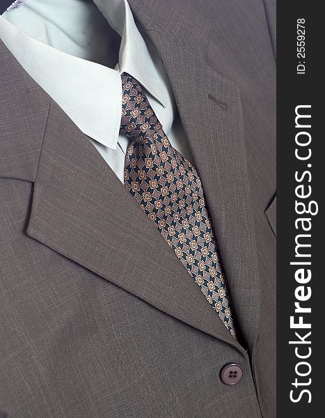 An image of a suit of businessman. An image of a suit of businessman