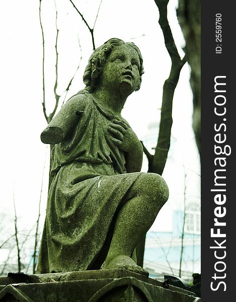 Memorials and headstones on Smolenskoe's cemetery. Memorials and headstones on Smolenskoe's cemetery