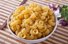Uncooking Italian Pasta In Bowl Royalty Free Stock Photos Uncooking Italian Pasta In Bowl Royalty Free Stock Photos