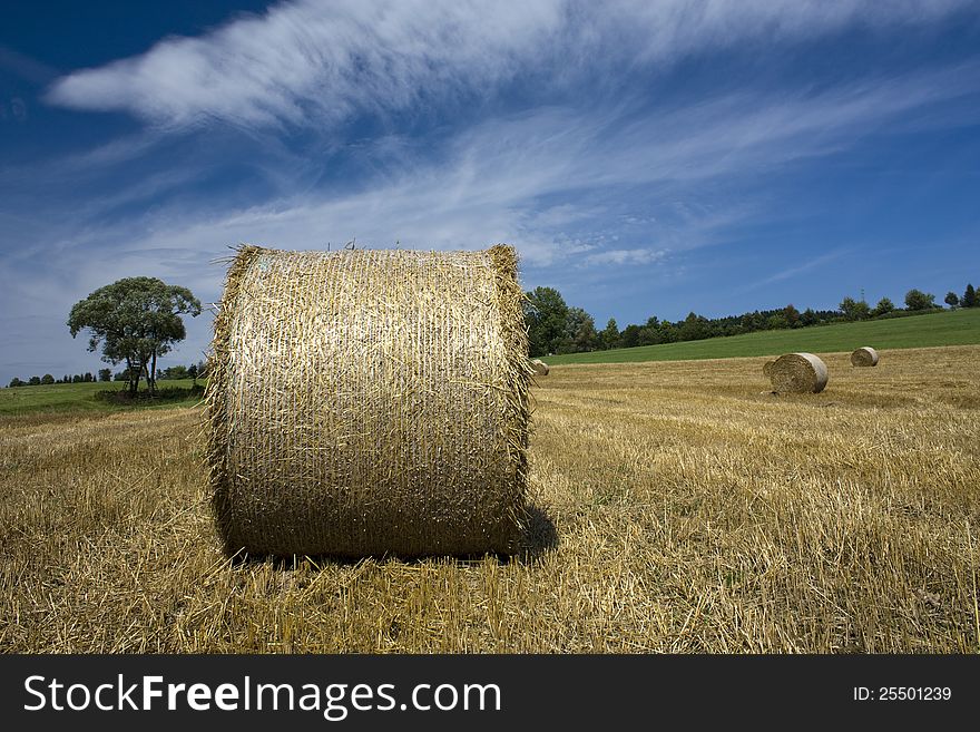 Bales of straw