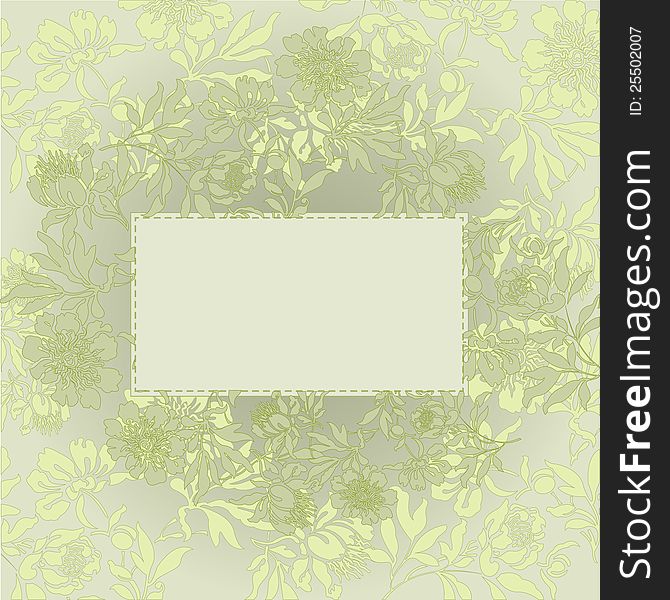Pistachio Floral Background