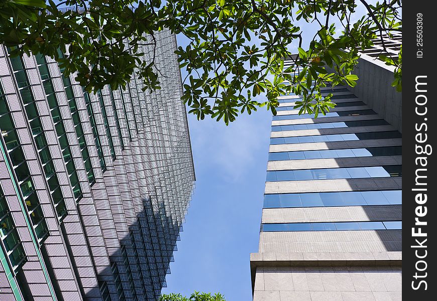 Urban residential and office building in Bangkok