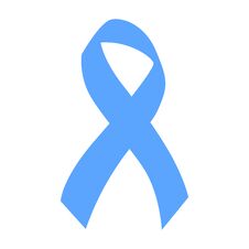 Blue Ribbon Symbol  Of World Prostate Cancer Awareness Day Stock Photography