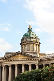 Dome Of The Kazan Cathedral Stock Photography
