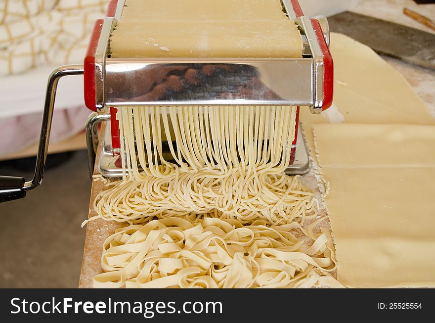 I ordered a noodle machine online. Then I made the first meal of noodle by my hand. I made it with flour, eggs. I ordered a noodle machine online. Then I made the first meal of noodle by my hand. I made it with flour, eggs.