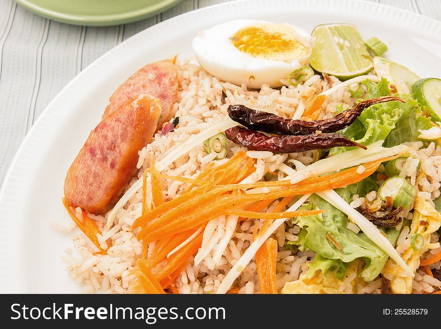 Rice Mixed With Shrimp Paste