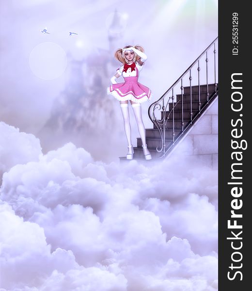 Girl On The Clouds