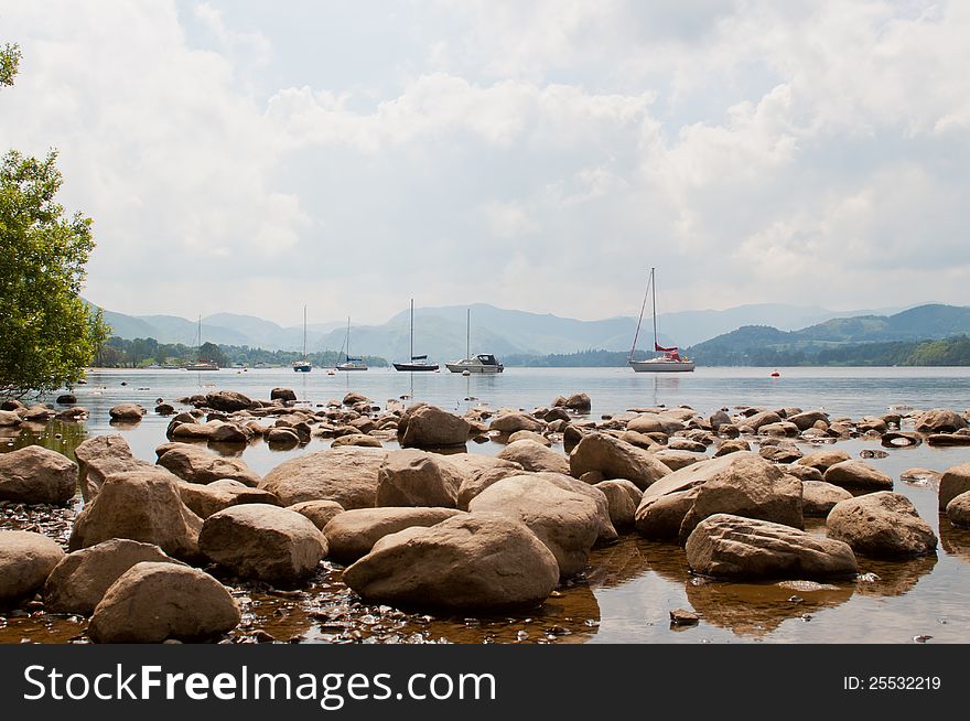 Ullswater lakeside view in the Lake District, Cumbria. Ullswater lakeside view in the Lake District, Cumbria