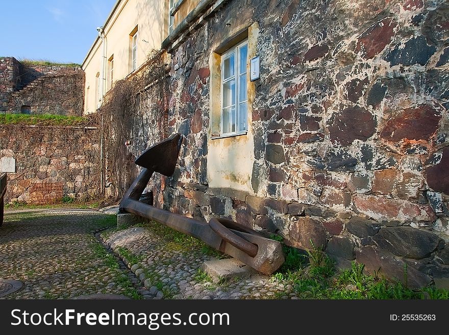 The remains of the ship s anchor