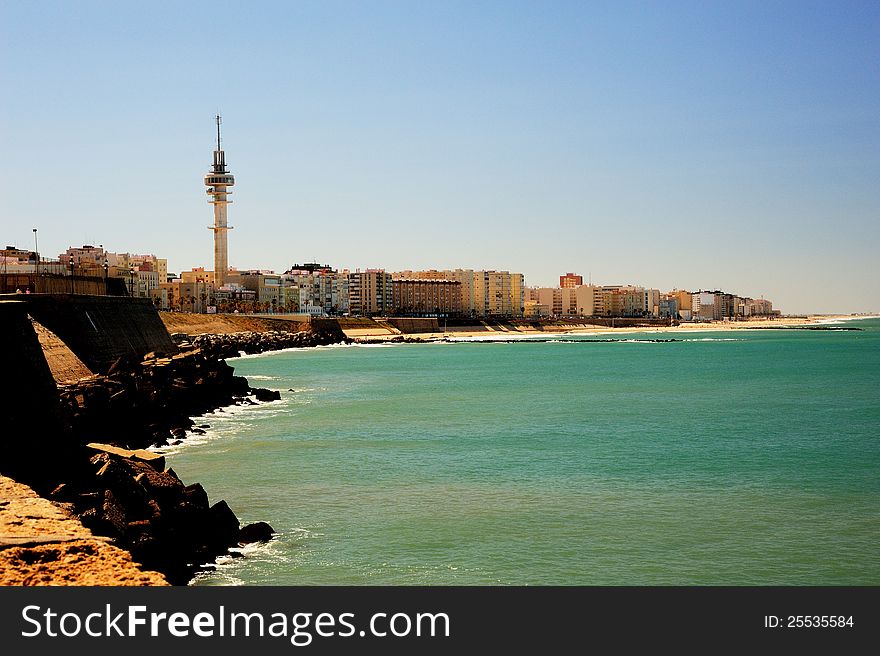 The Seaside and Sea - Cadiz, Spain