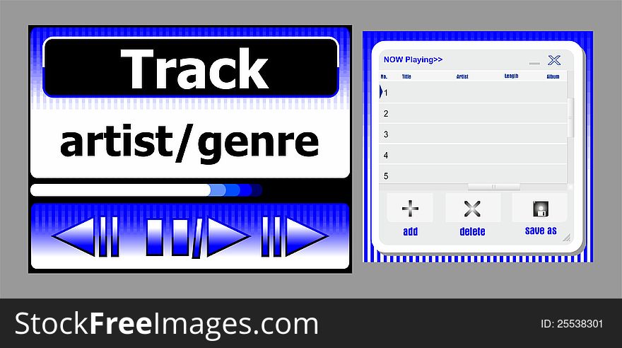 Music player and play list. Music player and play list