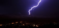 Lightning Over The City Stock Photos Lightning Over The City Stock Photos