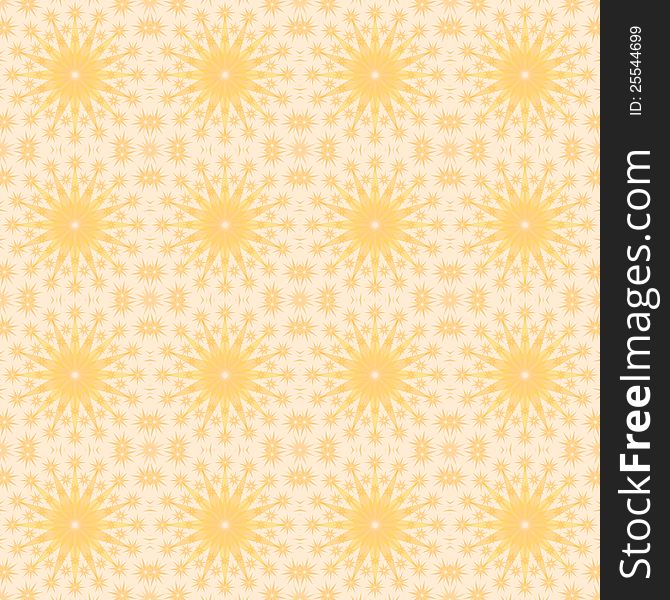 Background of yellow ornamental stars. Seamless / endless tile. Background of yellow ornamental stars. Seamless / endless tile.