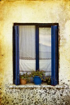 Old Window Stock Photography