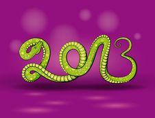 Green Snake 2013 Royalty Free Stock Image Green Snake 2013 Royalty Free Stock Image