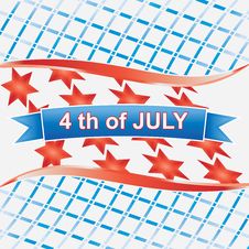 4th Of July American.vector Royalty Free Stock Image