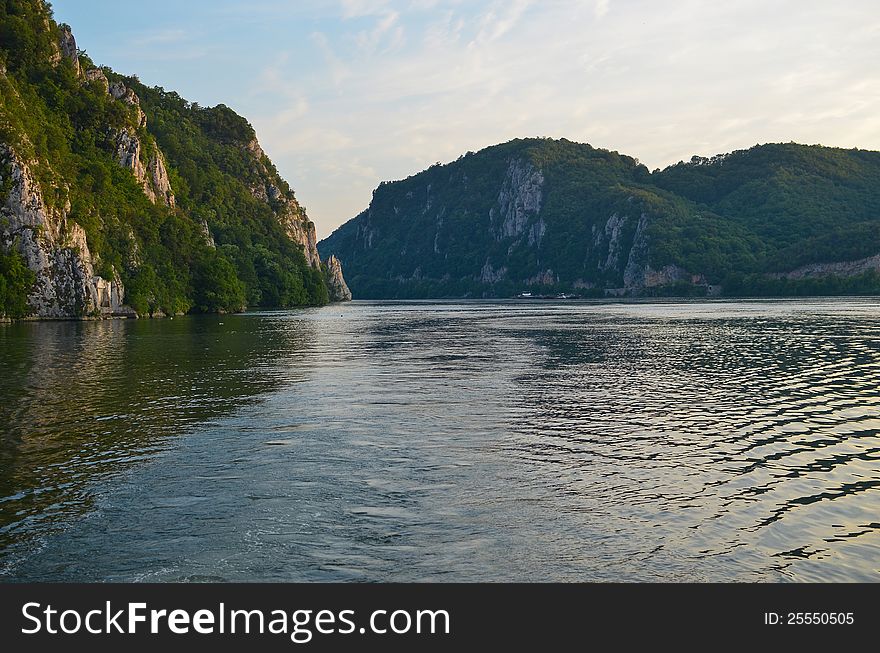 Danube River Canyon at Cazane