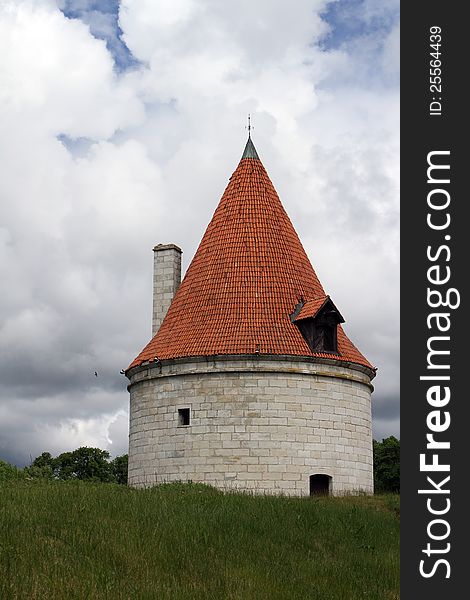 Kuressaare Episcopal Castle Tower in Saaremaa Estonia