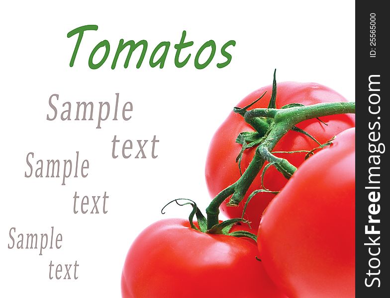 Background Of The Three Tomato