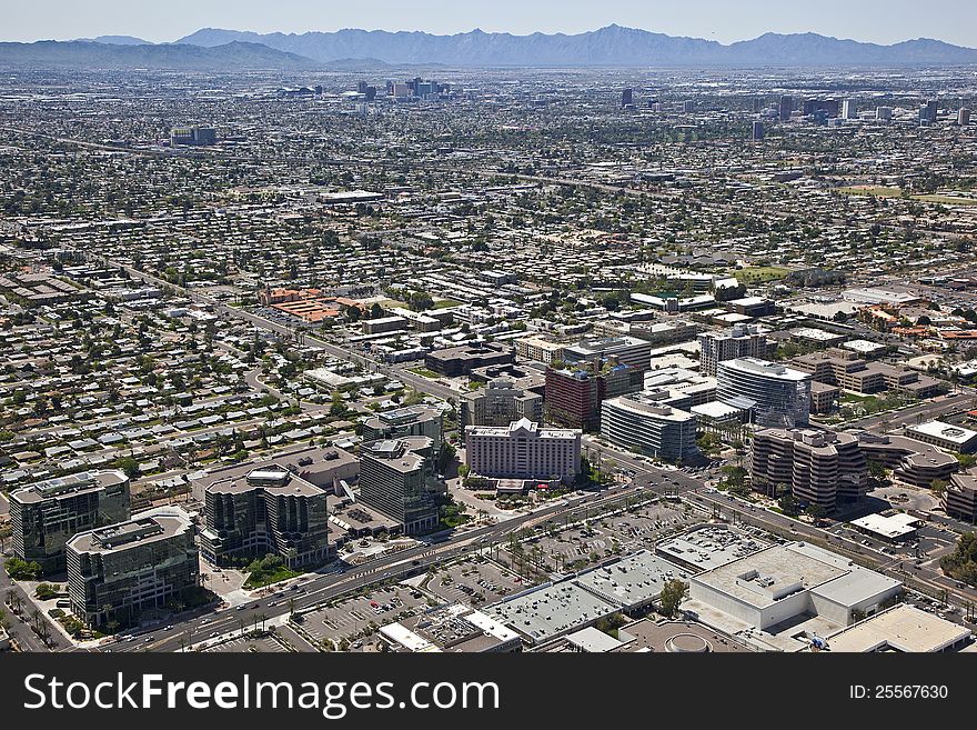 Desert Southwest skyline of Phoenix, Arizona