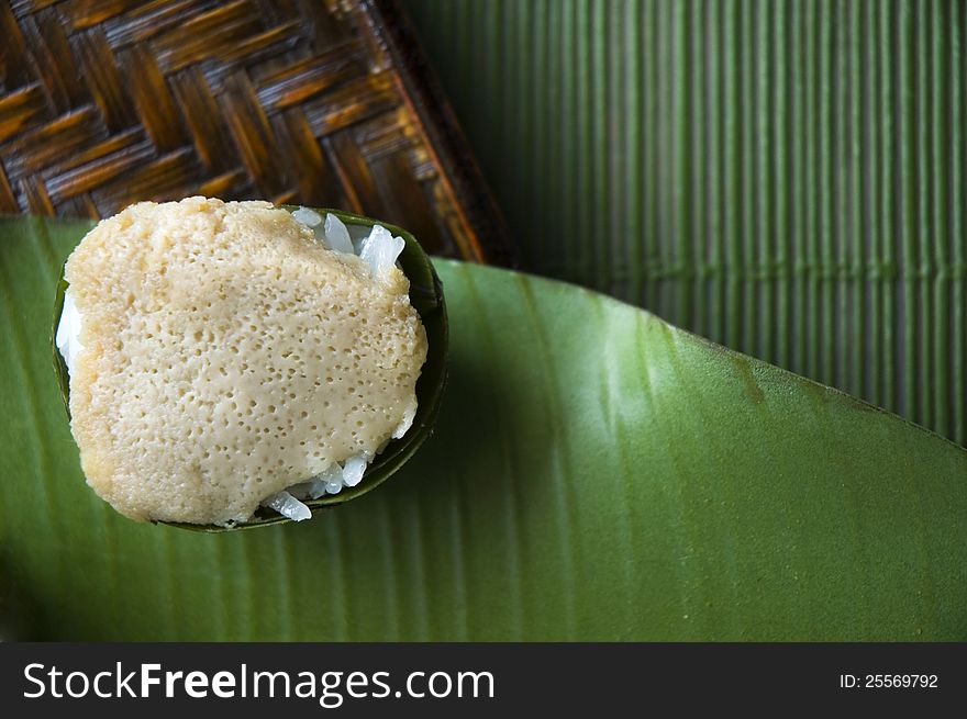 Top view of Thai traditional dessert. Top view of Thai traditional dessert