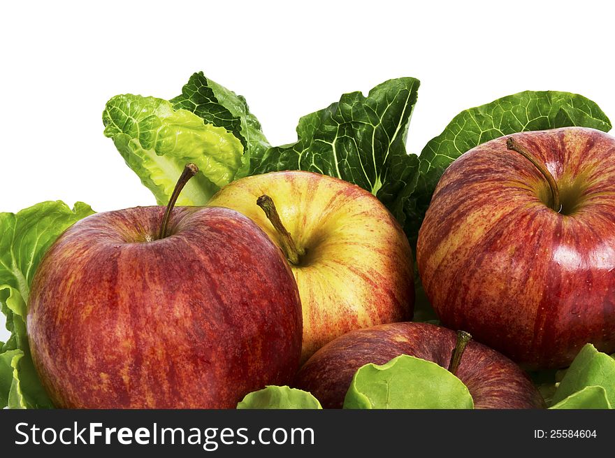 Apple fruit and Salad