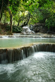Kuang Si Waterfall Stock Photo Kuang Si Waterfall Stock Photo
