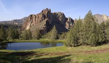 Smith Rock Oregon Historical Tourist Attraction Royalty Free Stock Photo
