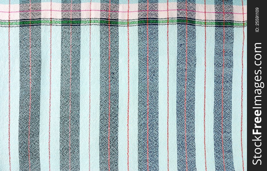 Blue stripe fabric texture