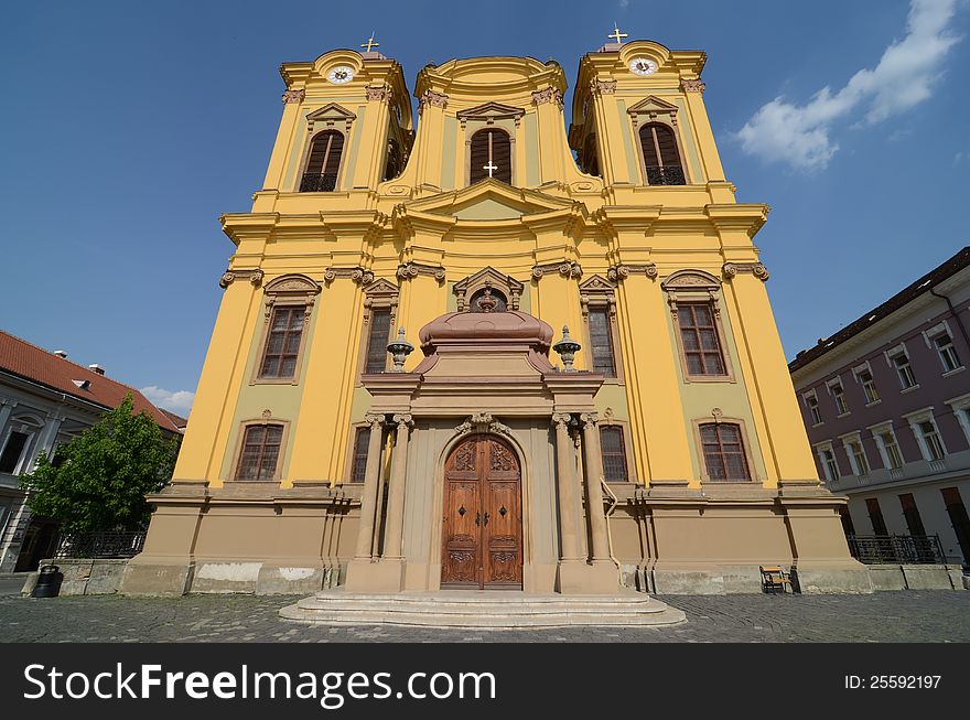 Orthodox cathedral in center of Timisoara. Orthodox cathedral in center of Timisoara