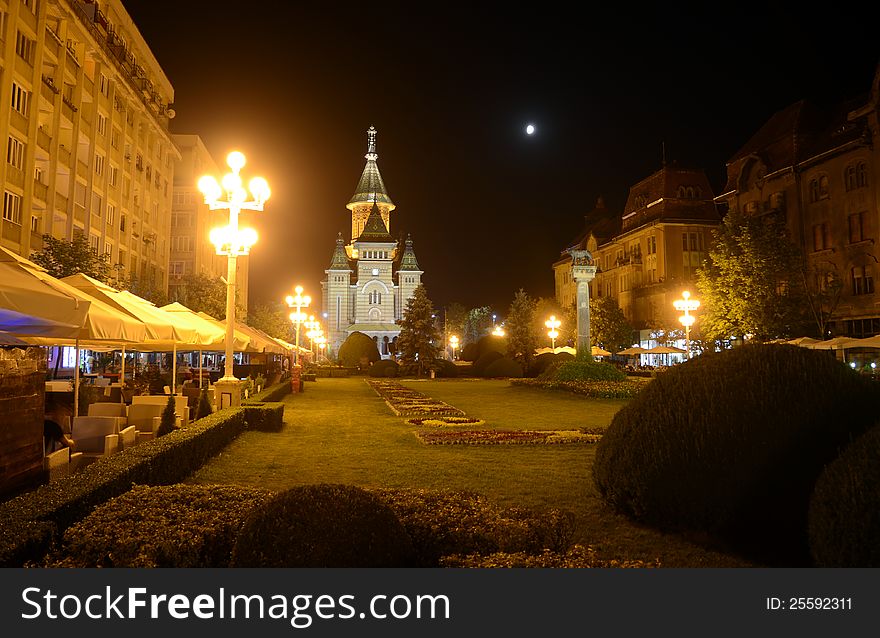 Timisoara cathedral square