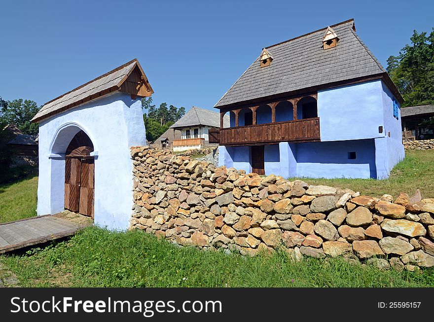 Rural household in Transylvania land of Romania near Sibiu. Rural household in Transylvania land of Romania near Sibiu