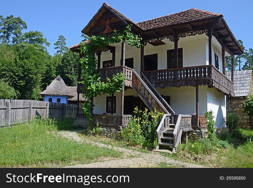 Wooden Homestead Porch